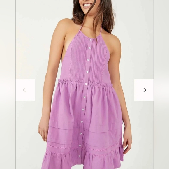 Free People Dresses & Skirts - Purple Halter Neck Dress